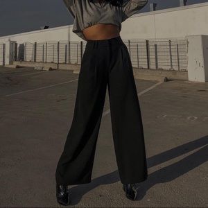 Glassons high-rise black wide leg pants